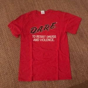 DARE To Resist Drugs And Violence T-Shirt Small